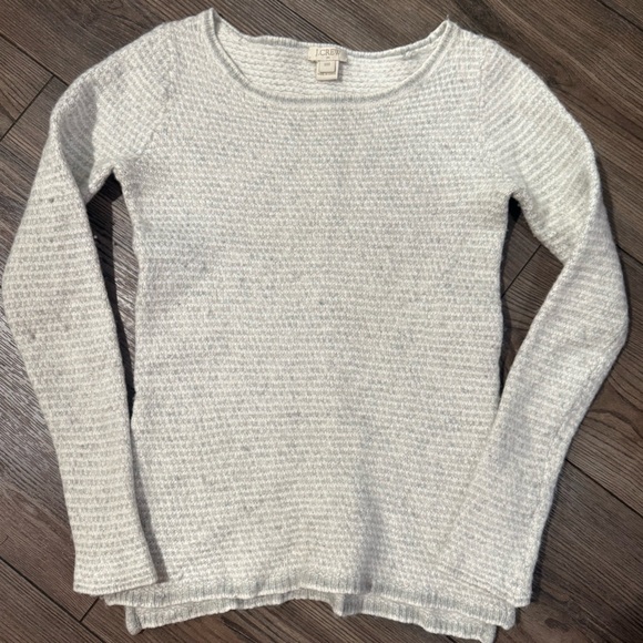 J. Crew Sweaters - J.Crew XXS Merino Wool Blend Sweater Cream Ivory Textured Long Sleeve